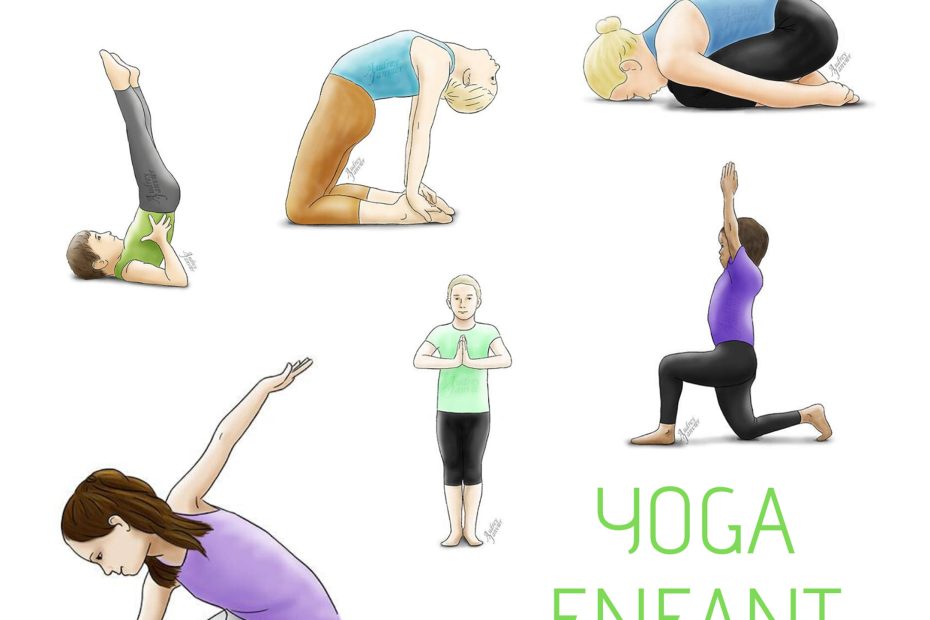 15 dessins de postures de yoga pour les enfants