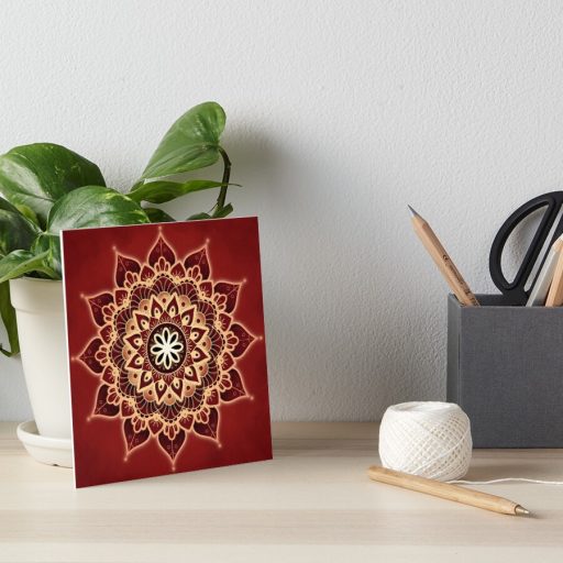 mandala du chakra racine rouge par Audrey Janvier