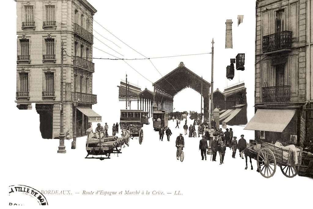 Carte Postale La Halle des Capuçins à Bordeaux (pour 2Roqs)