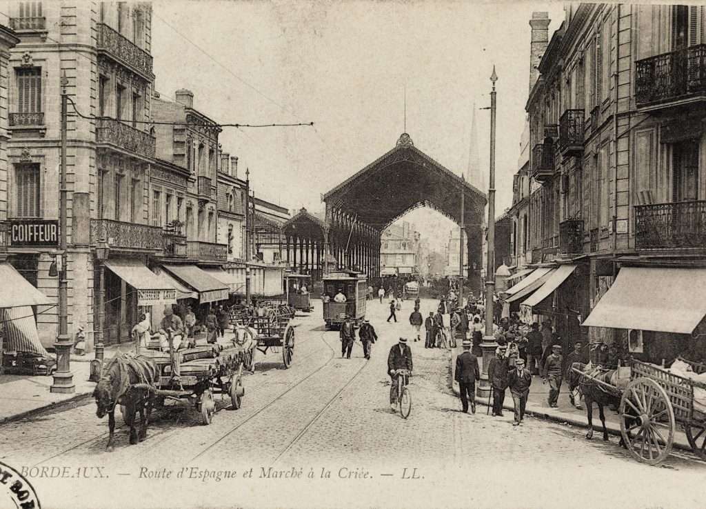 Animation de la Carte Postale ancienne La Halle des Capucins à Bordeaux (pour 2Roqs)