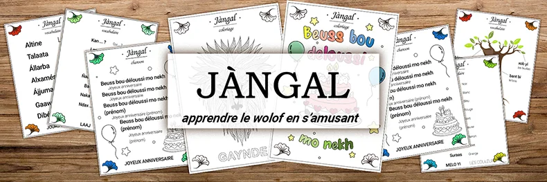 Jàngal, le site pour apprendre le wolof aux enfants en s'amusant, jeux, coloriages, chansons..