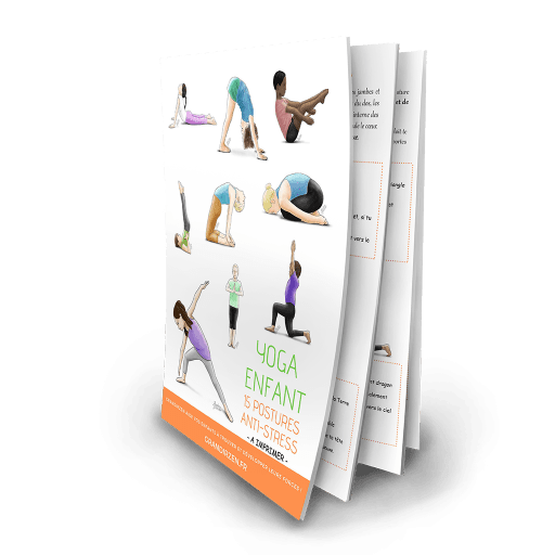 Yoga pour enfant, 15 postures anti-stress à imprimer PDF OFFERT