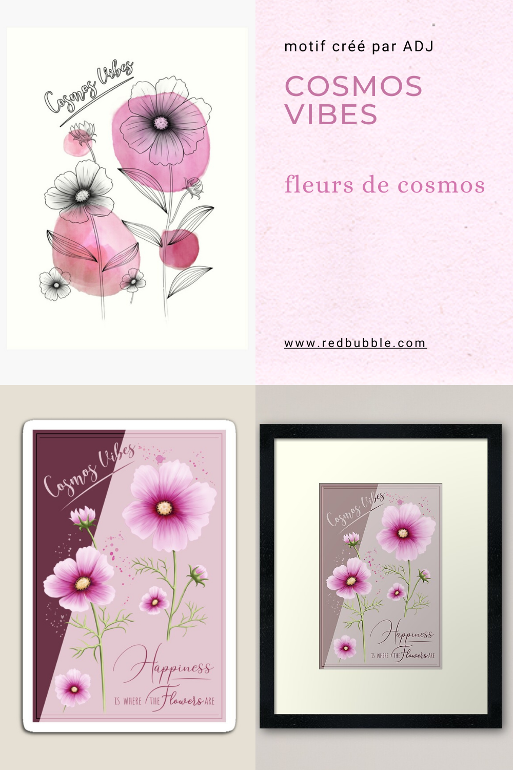 Pub-Redbubble-Fleurs-de-Cosmos-Vibes