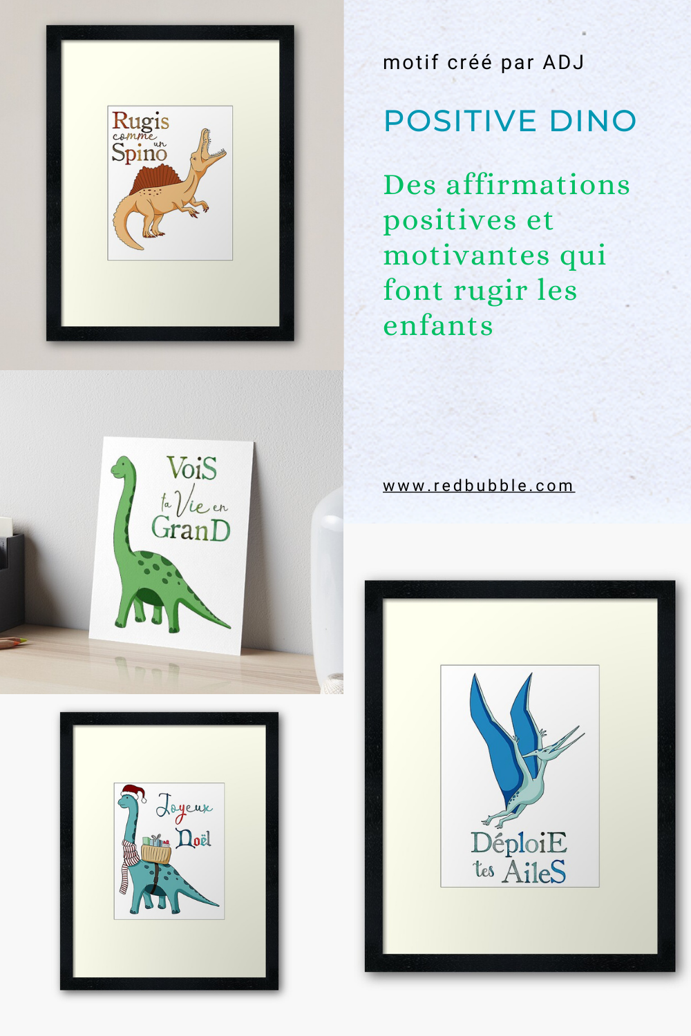 Collection Positive Dino inspirante et positive pour les enfants