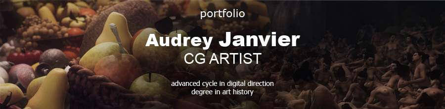 Bannière Audrey Janvier Infographiste 3D