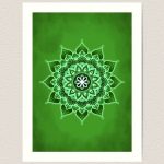 Collection Mandalas de Chakras : Le Chakra Coeur vert (anahata)