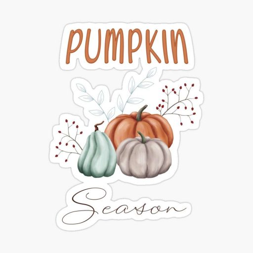 3 citrouilles et le texte Pumpkin Season